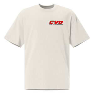 CLUBSTYLE VEHICLE OPERATION Oversized faded Bone White t-shirt