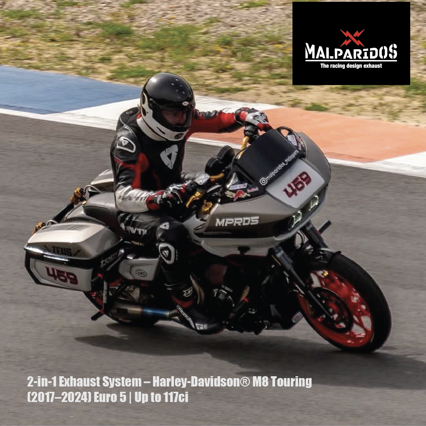 Malparidos 2:1 Exhaust System Touring M8