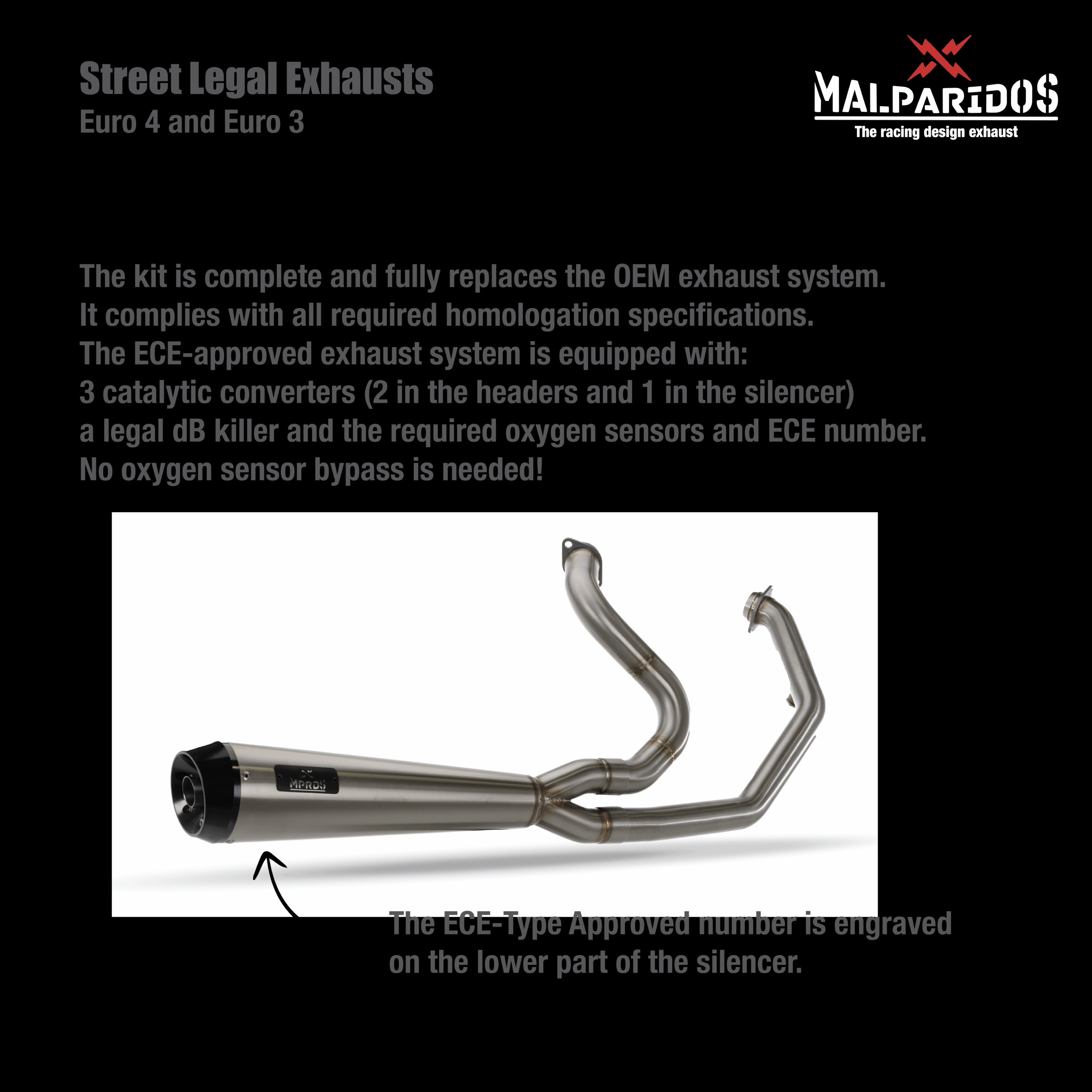 Malparidos 2:1 Exhaust System Touring M8 - Image 6