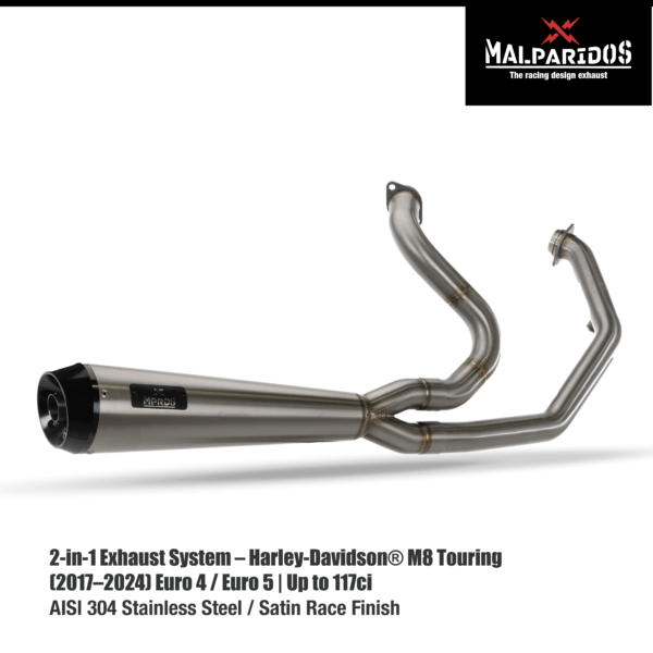 Malparidos 2:1 Exhaust System Touring M8 - Image 5