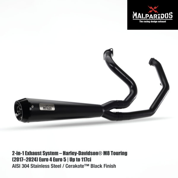 Malparidos 2:1 Exhaust System Touring M8 - Image 3