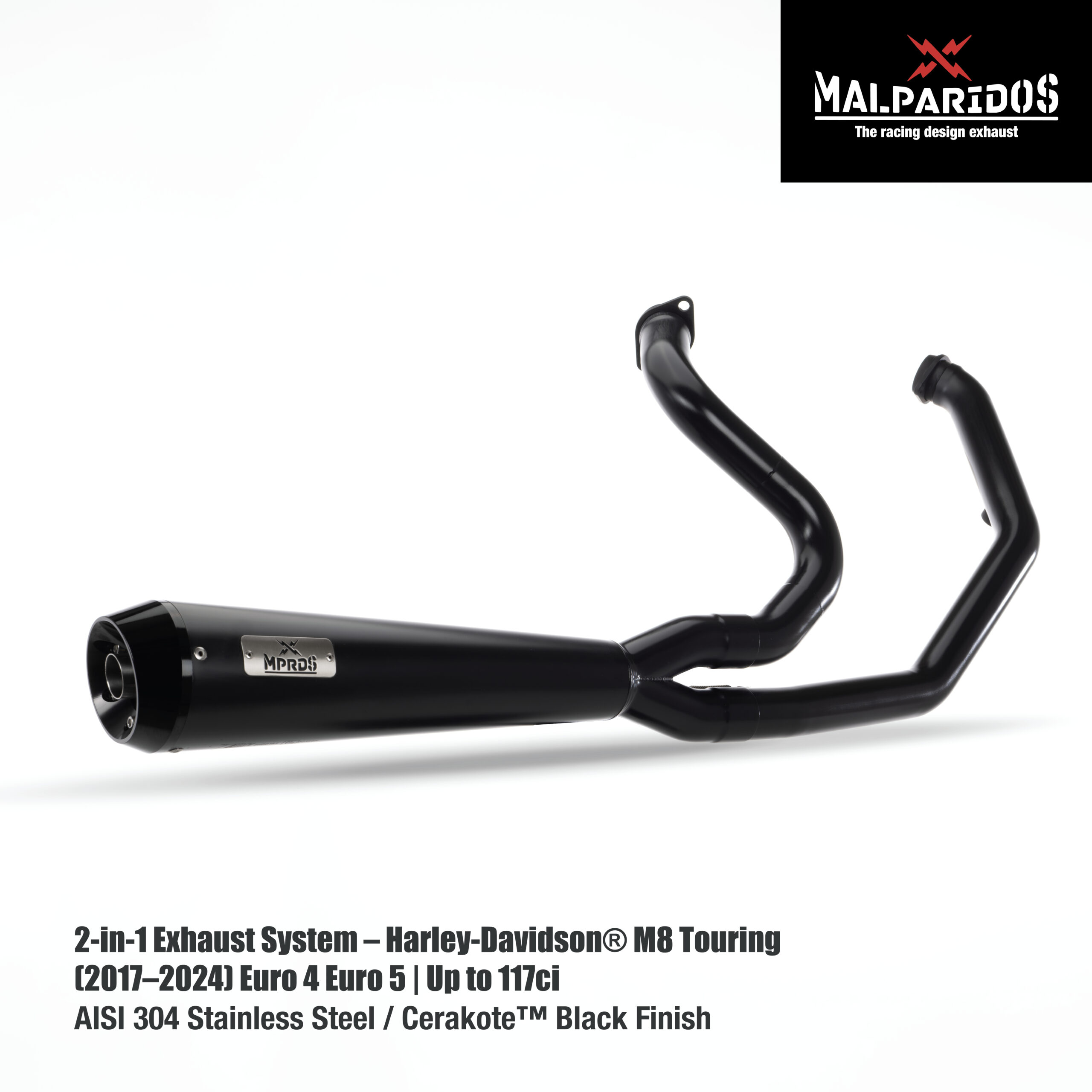 Malparidos 2:1 Exhaust System Touring M8 - Image 3